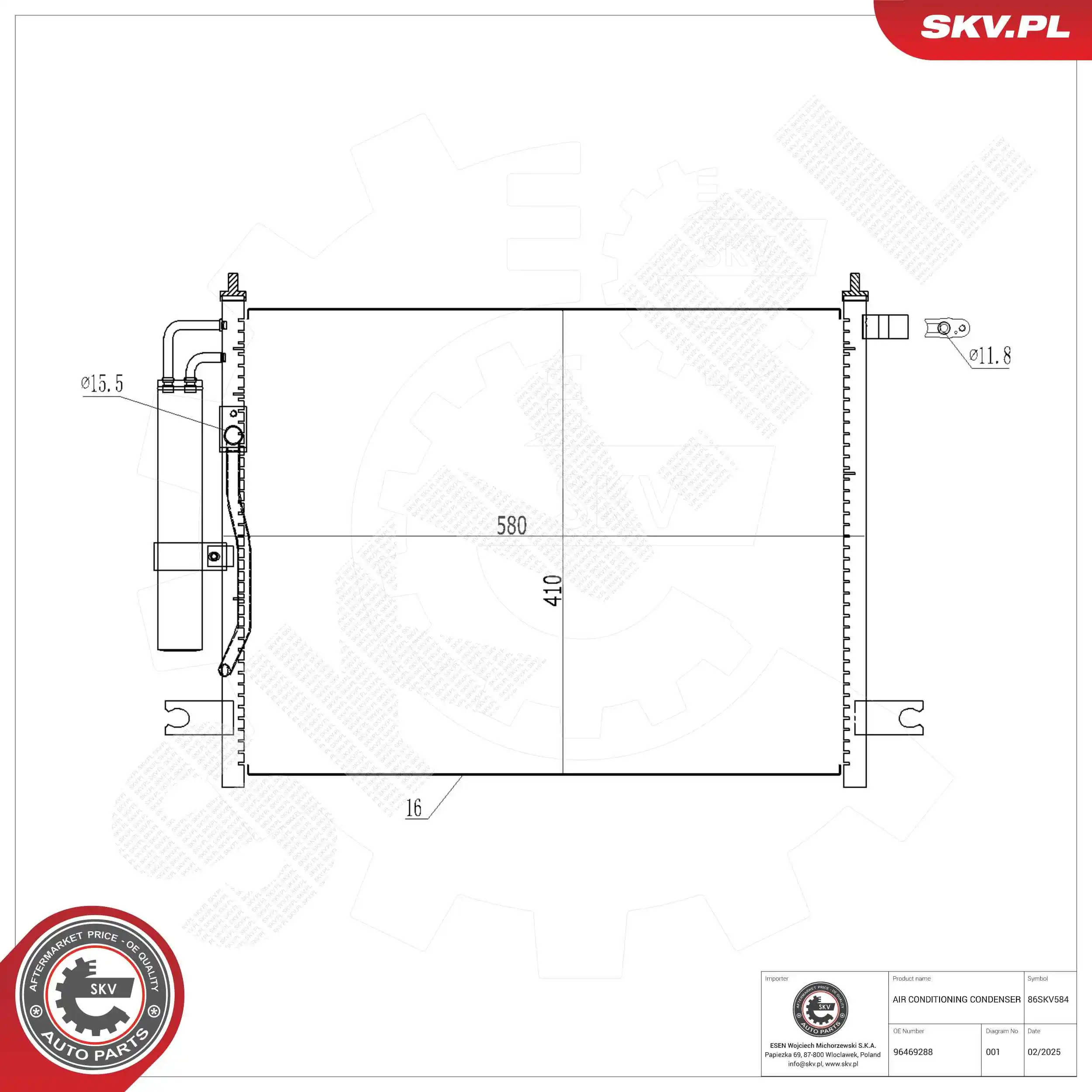 Condenser, air conditioning
